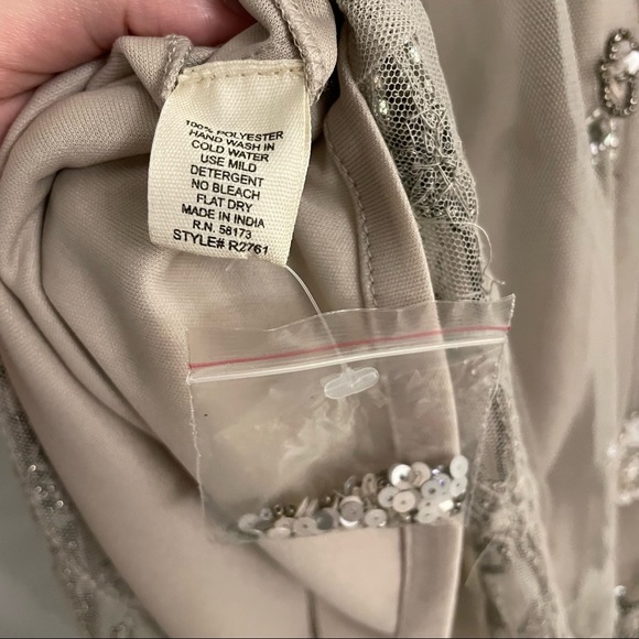 Altar’d State Grace Beaded Grey Mini Dress - Picture 11 of 11